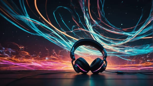 The headphones are isolated on a color background and are perfect for gaming, listening to music, or watching movies. They have a comfortable design and provide excellent sound quality.