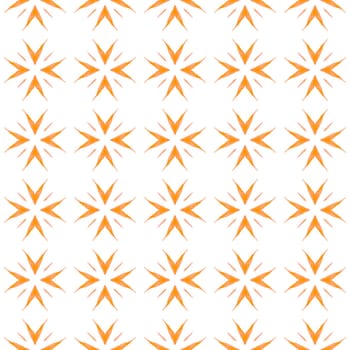 Tropical seamless pattern. Orange fine boho chic summer design. Textile ready exotic print, swimwear fabric, wallpaper, wrapping. Hand drawn tropical seamless border.