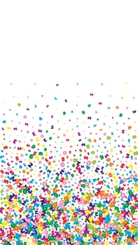 Flying latin letters. Colorful childish scattered charachters of English alphabet. Foreign languages study concept. Back to school banner .