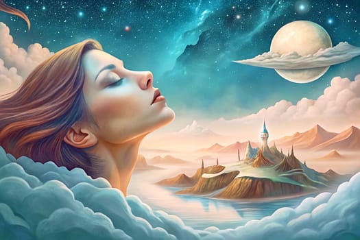 a series of thoughts, images, and sensations occurring in a person's mind during sleep