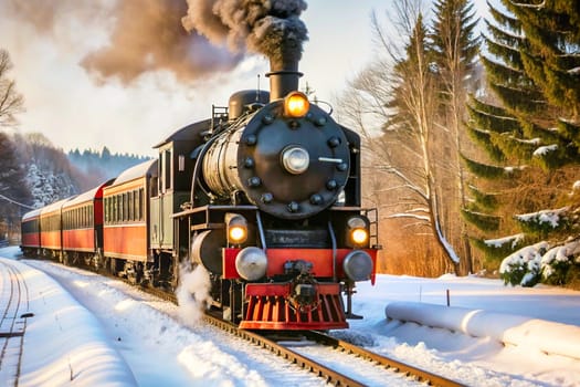 a powered rail vehicle used for pulling trains. Relating to or effecting locomotion