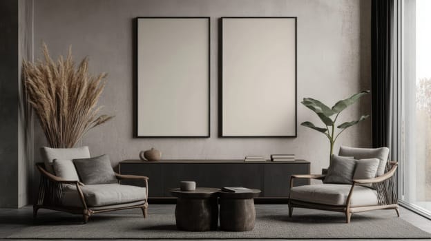 Bohemian Frame Poster Set Mockup
