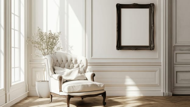 Rococo Bold Antique Frame Poster Mockup