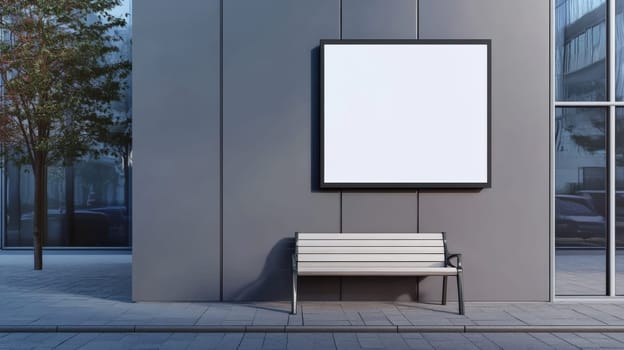 Sign Board Mockup on Building Walls