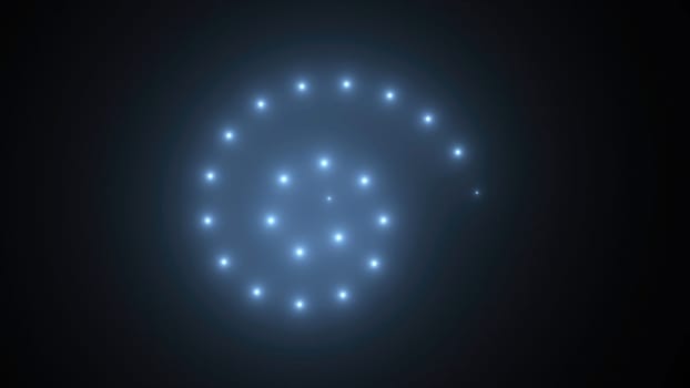 Abstract spiral lights. Computer generated 3d render