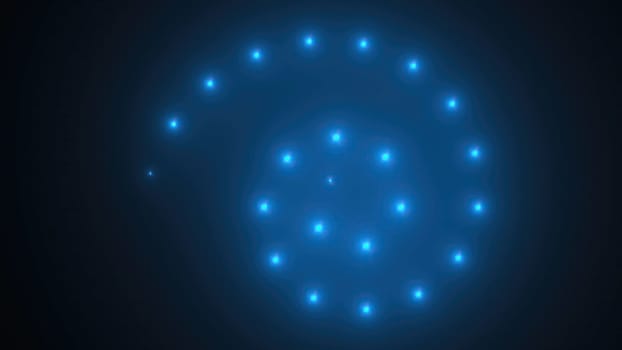 Abstract spiral lights. Computer generated 3d render