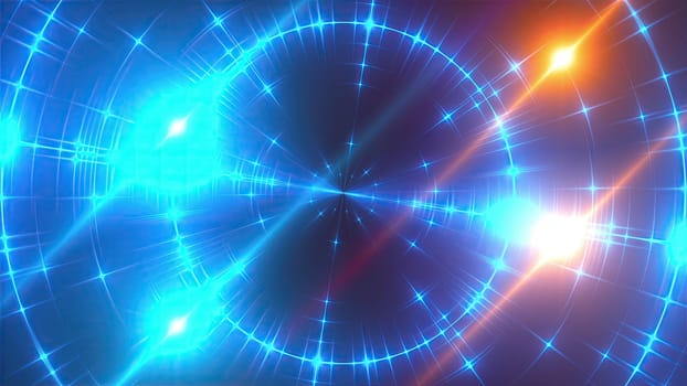 Bright fractal Lights. Computer generated 3d render