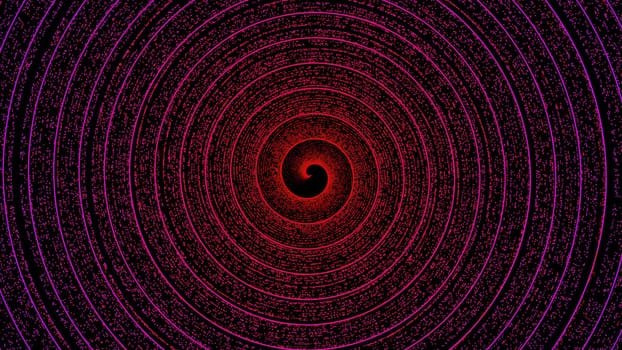 Outer Space, spiral particles. Computer generated 3d render