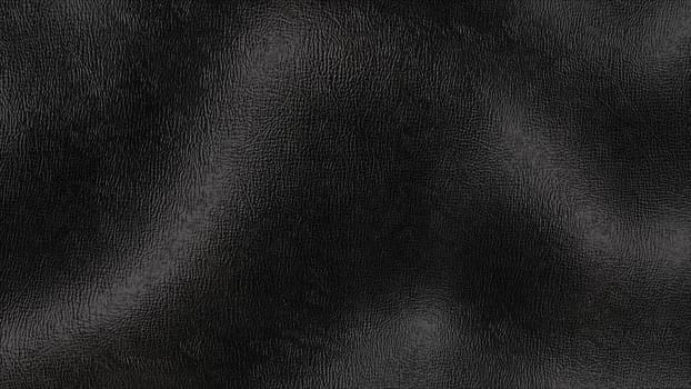 Black leather waves. Computer generated 3d render