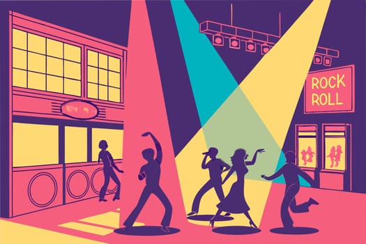 move rhythmically to music, typically following a set sequence of steps