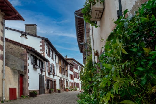 first steps of the Camino de Santiago from Saint Jean Pied de Port, france