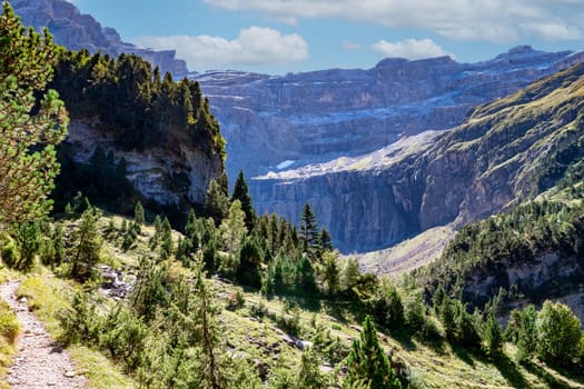 A view of Cirque de Gavarnie, Pyrenees, France
