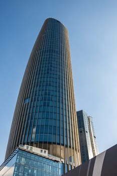 Amman, Jordan - 12 November 2024: Amman Rotana and W Hotels near the Adbali Mall in the north of the capital city