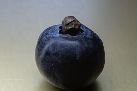 delicious blueberry with sharp pepper grain  in close up