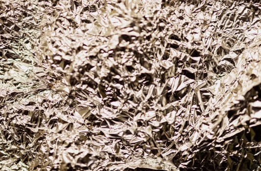 Golden shiny Corrugated Aluminum Texture Background. Selective focus.High-Resolution Brushed Metal Surface for Backdrops. Modern Metallic Texture for Futuristic Design Projects