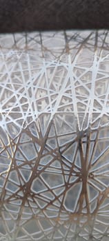 Intricate geometric pattern template texture background landscape paint art painting light lines cosmic plasma silver black . High quality photo