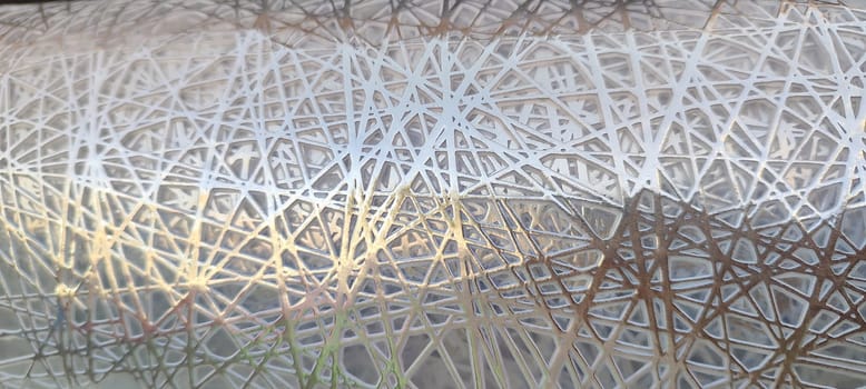 Metallic lattice structure background silver lines paper letter . High quality photo