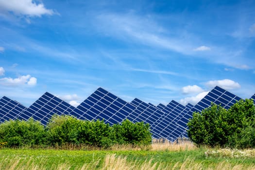 Innovative energy creation in a solar park.