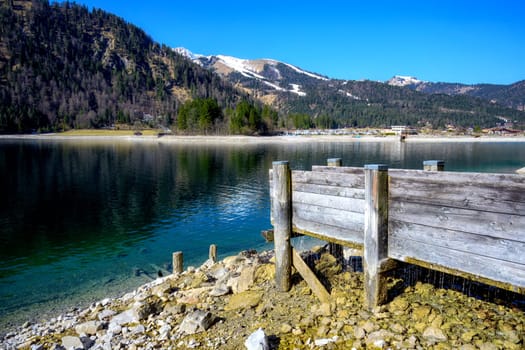 Landscape with the idyllic Lake Achensee in Austria