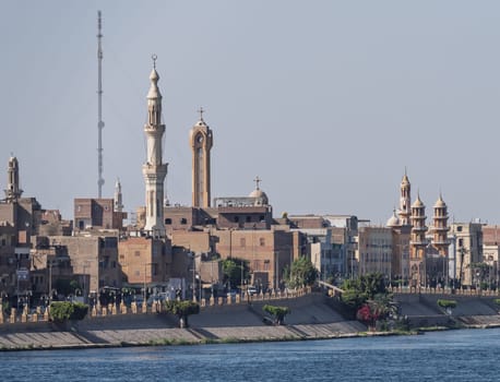 Church of the Martyr Mother Teulogia and her Four Children and Mosque in Esna