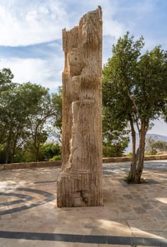 Mount Nebo, Jordan - 9 November 2024: Book of Love among Nations sculpture by Vincenzo Bianchi for Pope visit to church