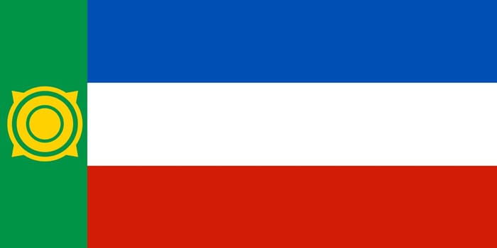 A Republic of Khakassia flag background