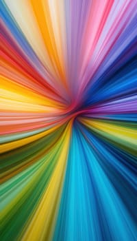 Swirling Vortex of Vibrant Rainbow Colors