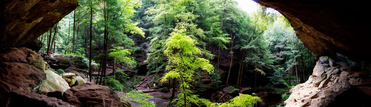 Old Man's Cave in Summer, Hocking Hills State Park, Ohio