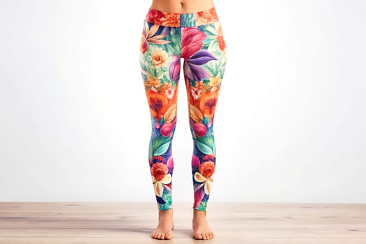 tight fitting stretch pants, typically worn by women or girls