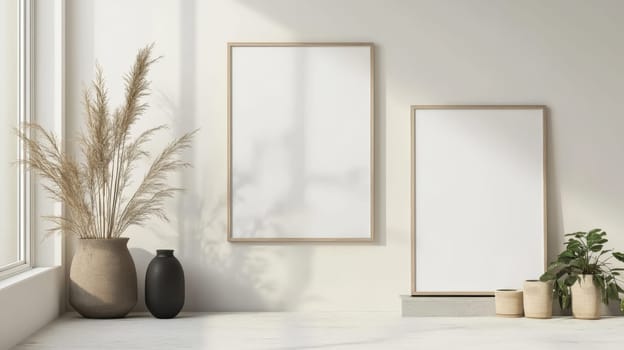 Sunlight Room Wooden Frame Mockup