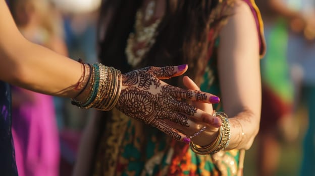 Henna Tattoos At A Hippie Festival