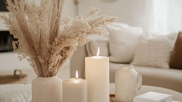 Interior decor that embrace classic neutral tones, delicate textures, and sophisticated styling idea