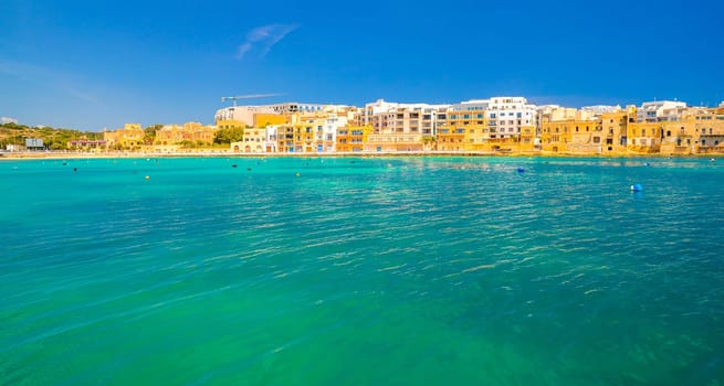 Beautiful cityscape of Birzebbuga, a small town in Malta.