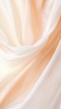 Soft pastel silk fabric folds elegant abstract background, AI generated