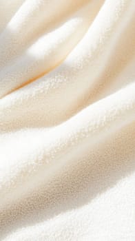 Soft cream fleece texture background for cozy and warm design projects, AI Generated