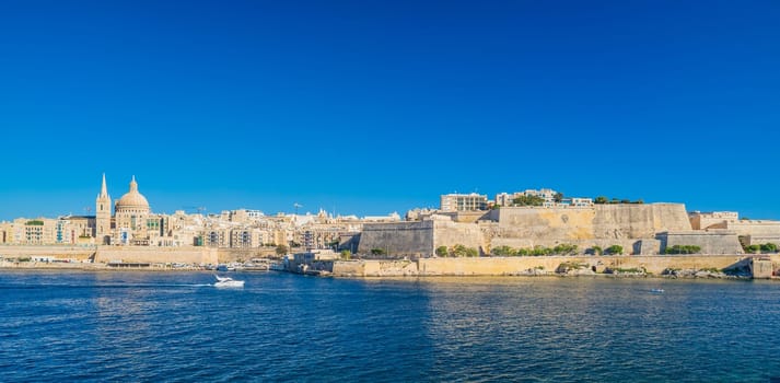 Cityscape of Valletta, the capital of Malta.