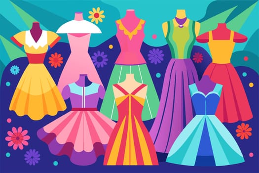 a long dress, typically having a close-fitting bodice and a flared or flowing skirt