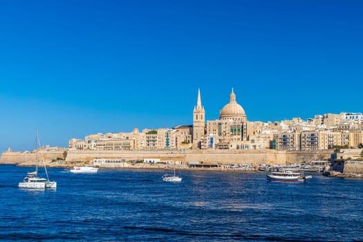 Valletta cityscape, the capital of Malta.