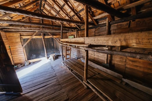 Iconic Du Cane Hut built by Patrick Joseph ‘Paddy’ Hartnett on the Overland Track is the oldest structure in the area. Photographed on a warm autumn morning in Cradle Mountain, Tasmania, Australia