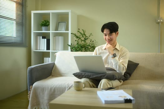 Comfortable remote work lifestyle with modern technology.