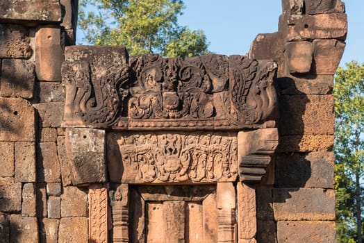 The Khmer Temple Ruins of Prasat Puay Noi in the Province of Khon Kaen in Thailand. Thailand, Khon Kaen, December, 8, 2024