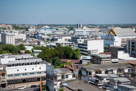 view over the City Centre of Khon Kaen Province Khon Kaen in Thailand. Thailand, Khon Kaen, December, 6, 2024