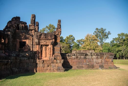 The Khmer Temple Ruins of Prasat Puay Noi in the Province of Khon Kaen in Thailand. Thailand, Khon Kaen, December, 8, 2024