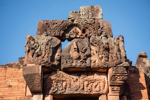 The Khmer Temple Ruins of Prasat Puay Noi in the Province of Khon Kaen in Thailand. Thailand, Khon Kaen, December, 8, 2024