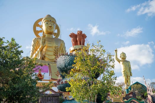 Wat Tham Pha Keung in Amphoe Phu Wiang in  Province of Khon Kaen in Thailand. Thailand, Khon Kaen, December, 6, 2024