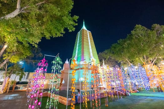 Provincial Hall Shrine at Silk Fair in City Centre of Khon Kaen Province Khon Kaen in Thailand. Thailand, Khon Kaen, December, 4, 2024
