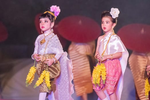 Traditional Thai Dance at Silk Fair in City Centre of Khon Kaen Province Khon Kaen in Thailand. Thailand, Khon Kaen, December, 4, 2024