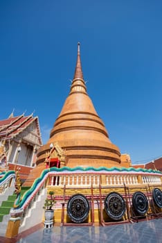 Wat That Chedi in City Centre of Khon Kaen and Province Khon Kaen in Thailand. Thailand, Khon Kaen, December, 5, 2024