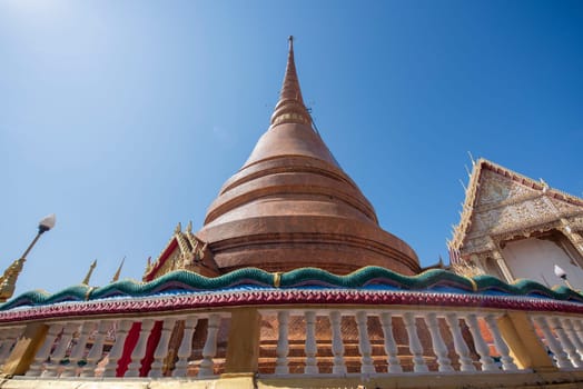 Wat That Chedi in City Centre of Khon Kaen and Province Khon Kaen in Thailand. Thailand, Khon Kaen, December, 5, 2024