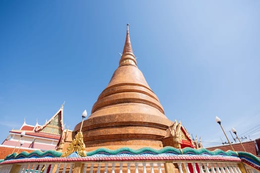 Wat That Chedi in City Centre of Khon Kaen and Province Khon Kaen in Thailand. Thailand, Khon Kaen, December, 5, 2024